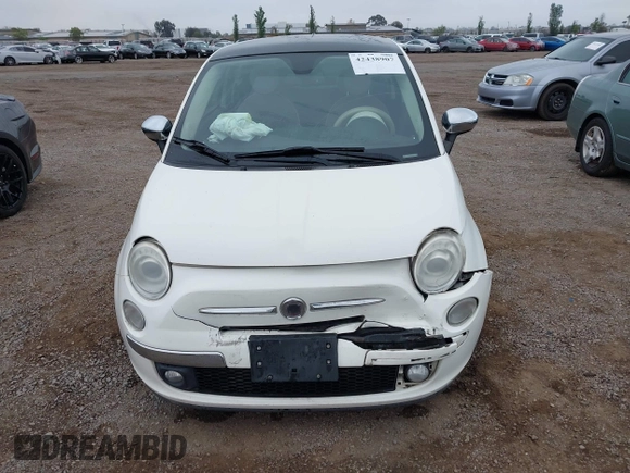 2012 FIAT 500 Lounge with VIN 3C3CFFCR9CT120173, listed as a IAAI auction lot 42438907 with 154,151 mi miles and . Bid and sale history available at DreamBid. Image 12.