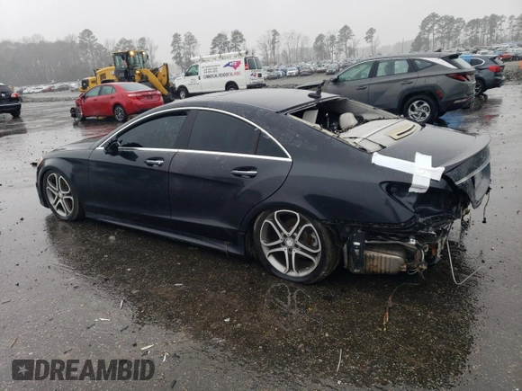2015 Mercedes-Benz CLS-Class CLS 400 with VIN WDDLJ6HB1FA134186, listed as a Copart auction lot 39773204 with 72,724 mi miles. Bid and sale history available at carsss.com. Image 2.