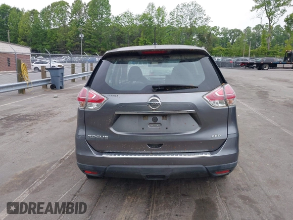 2016 Nissan Rogue SV with VIN KNMAT2MV1GP627725, listed as a IAAI auction lot 42120155 with 195,695 mi miles. Bid and sale history available at carsss.com. Image 16.