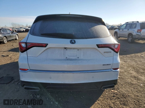 2024 Acura MDX Technology z VIN 5J8YE1H47RL012080, wystawiony jako Copart lot #83381034 z przebiegiem Nie podano mil oraz Szkoda całkowita • Salvage title. Historia ofert i sprzedaży dostępna na DreamBid. Obrazek 6.