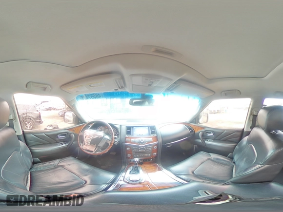 2017 Infiniti QX80 with VIN JN8AZ2NE4H9160839, listed as a Copart auction lot 46557435 with 99,346 mi miles and Salvage Title. Bid and sale history available at carsss.com. Image 13.