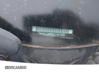 2012 Nissan Altima S with VIN 1N4AL2AP6CC167295, listed as a IAAI auction lot 40532168 with Not Provided miles and . Bid and sale history available at DreamBid. Image 12.