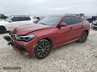 2021 BMW X6 sDrive40i with VIN 5UXCY4C01M9G08122, listed as a Copart auction lot 44947865 with 90,011 mi miles and Salvage Title. Bid and sale history available at carsss.com. Image 1.