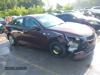 2016 Kia Optima LX with VIN 5XXGT4L37GG114332, listed as a IAAI auction lot 42406745 with 82,132 mi miles and . Bid and sale history available at DreamBid. Image 1.