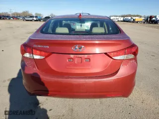 2013 Hyundai Elantra GLS PZEV with VIN KMHDH4AEXDU566852, listed as a Copart auction lot 50593015 with 141,408 mi miles and Salvage Title. Bid and sale history available at carsss.com. Image 6.