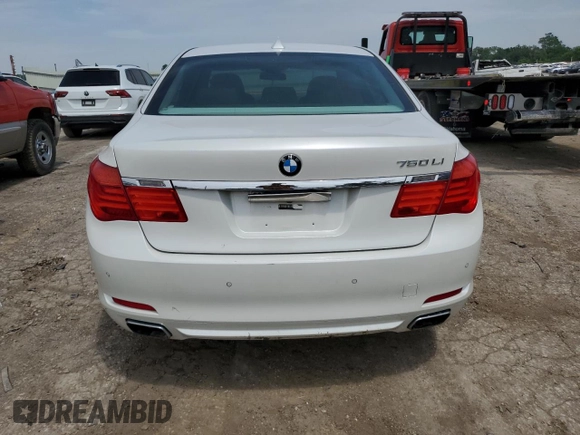 2009 BMW 7 Series 750Li with VIN WBAKB83599CY58147, listed as a Copart auction lot 59238475 with 124,336 mi miles and Salvage title. Bid and sale history available at DreamBid. Image 6.