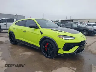 2024 Lamborghini Urus Performante z VIN ZPBUC3ZL1RLA32922, wystawiony jako IAAI lot #41561732 z przebiegiem 52 mil mil oraz . Historia ofert i sprzedaży dostępna na DreamBid. Obrazek 1.