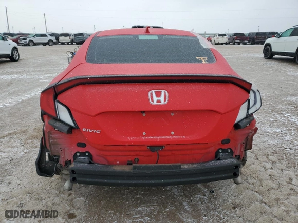 2020 Honda Civic Coupe EX with VIN 2HGFC3B32LH350581, listed as a Copart auction lot 45115195 with 19,391 mi miles and Salvage Title. Bid and sale history available at carsss.com. Image 6.