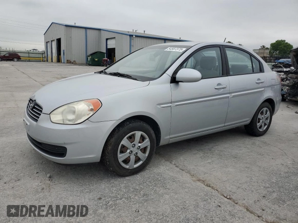 2008 Hyundai Accent GLS with VIN KMHCN46C78U272620, listed as a Copart auction lot 54587375 with 105,367 mi miles and Clean Title. Bid and sale history available at carsss.com. Image 1.