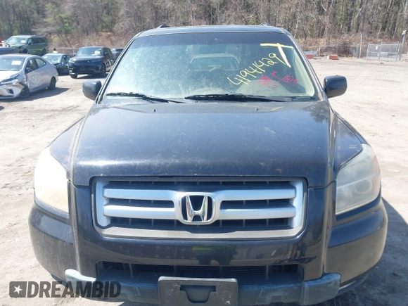 2006 Honda Pilot EX-L with VIN 2HKYF18746H527298, listed as a IAAI auction lot 41941429 with 153,482 mi miles and . Bid and sale history available at DreamBid. Image 6.