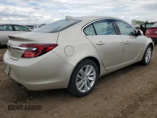 2015 Buick Regal with VIN 2G4GK5EXXF9127005, listed as a Copart auction lot 58827695 with 59,636 mi miles and Salvage title. Bid and sale history available at DreamBid. Image 3.