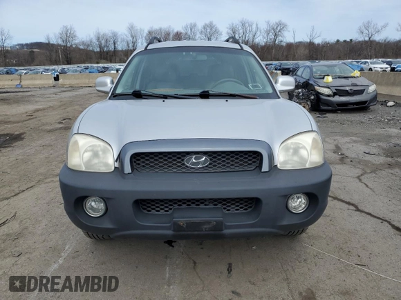 2002 Hyundai Santa Fe GLS with VIN KM8SC73D42U208557, listed as a Copart auction lot 51815115 with 124,730 mi miles and Clean Title. Bid and sale history available at carsss.com. Image 5.