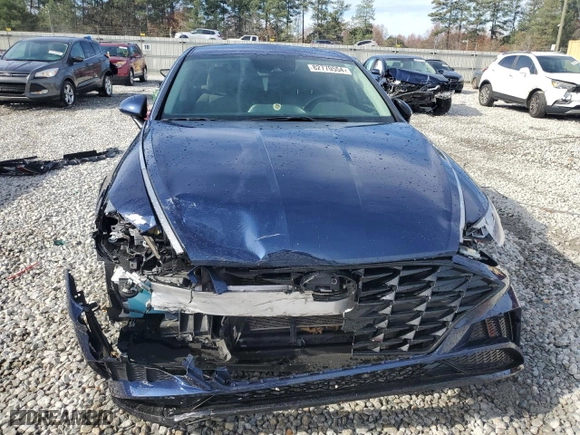 2021 Hyundai Sonata SEL with VIN 5NPEL4JA7MH105722, listed as a Copart auction lot 82770554 with 77,593 mi miles and Salvage Title. Bid and sale history available at carsss.com. Image 5.