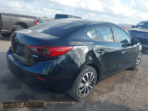 2015 Mazda 3 i SV with VIN JM1BM1T76F1262569, listed as a IAAI auction lot 41472375 with 89,932 mi miles. Bid and sale history available at carsss.com. Image 4.
