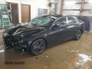 2021 Hyundai Elantra SEL with VIN KMHLS4AG3MU135879, listed as a Copart auction lot 72933034 with 56,426 mi miles and Salvage Title. Bid and sale history available at carsss.com. Image 1.