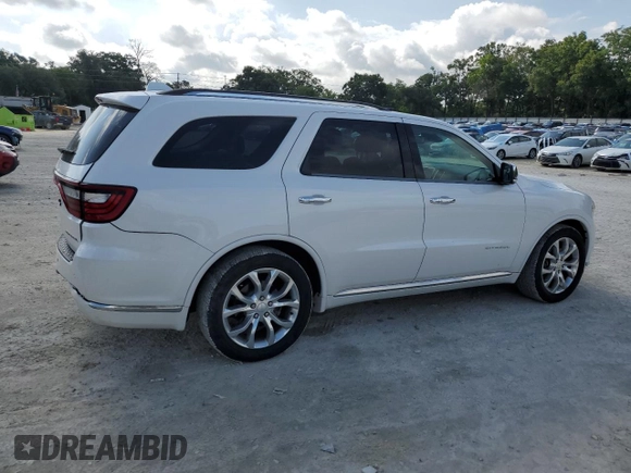 2018 Dodge Durango Citadel with VIN 1C4RDHEG4JC115118, listed as a Copart auction lot 60633055 with 77,665 mi miles and Salvage title. Bid and sale history available at DreamBid. Image 3.