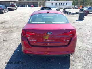2013 Kia Optima EX with VIN 5XXGN4A70DG242438, listed as a IAAI auction lot 41812356 with 105,000 mi miles. Bid and sale history available at carsss.com. Image 17.