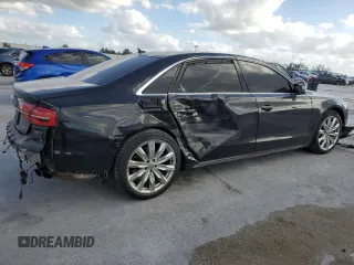 2017 Audi A8 L with VIN WAU44AFD1HN012059, listed as a Copart auction lot 80479364 with 126,890 mi miles and Salvage Title. Bid and sale history available at carsss.com. Image 3.