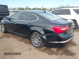 2014 Kia Cadenza Premium z VIN KNALN4D70E5129618, wystawiony jako IAAI lot #42023255 z przebiegiem 125 650 mil mil oraz . Historia ofert i sprzedaży dostępna na DreamBid. Obrazek 3.