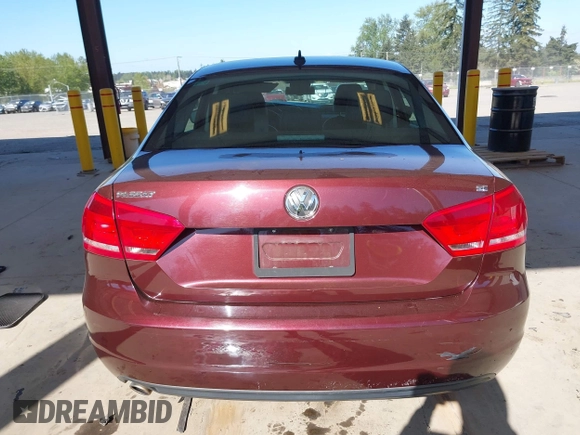 2013 Volkswagen Passat SE w/Sunroof & Nav with VIN 1VWBP7A31DC049778, listed as a IAAI auction lot 42087235 with 197,784 mi miles. Bid and sale history available at carsss.com. Image 16.