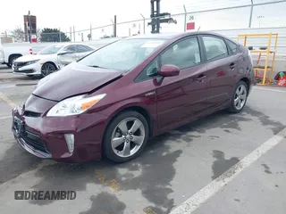 2013 Toyota Prius One with VIN JTDKN3DU1D5574074, listed as a IAAI auction lot 41894309 with 92,448 mi miles. Bid and sale history available at carsss.com. Image 17.