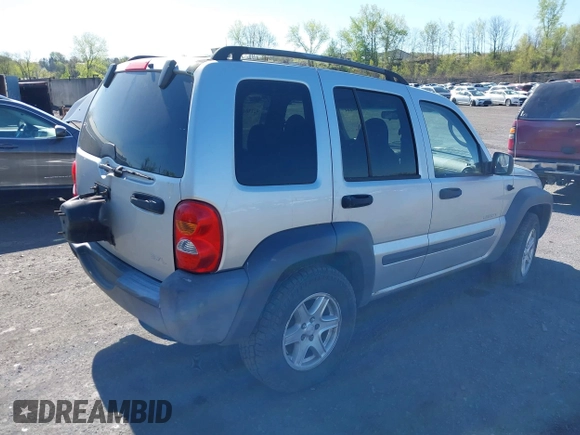 2004 Jeep Liberty Sport with VIN 1J4GL48K84W130852, listed as a IAAI auction lot 42130444 with 99,188 mi miles. Bid and sale history available at carsss.com. Image 4.
