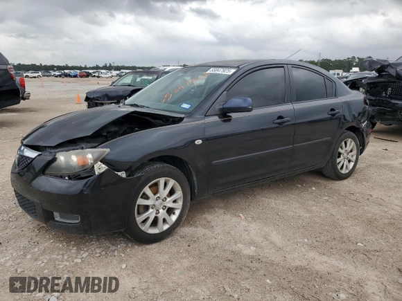 2008 Mazda 3 i Touring with VIN JM1BK32F381802361, listed as a Copart auction lot 55847925 with 205,146 mi miles and Salvage Title. Bid and sale history available at DreamBid. Image 1.