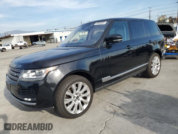 2016 Land Rover Range Rover with VIN SALGR2VF9GA278020, listed as a Copart auction lot 45926365 with 128,180 mi miles and Clean Title. Bid and sale history available at carsss.com. Image 1.