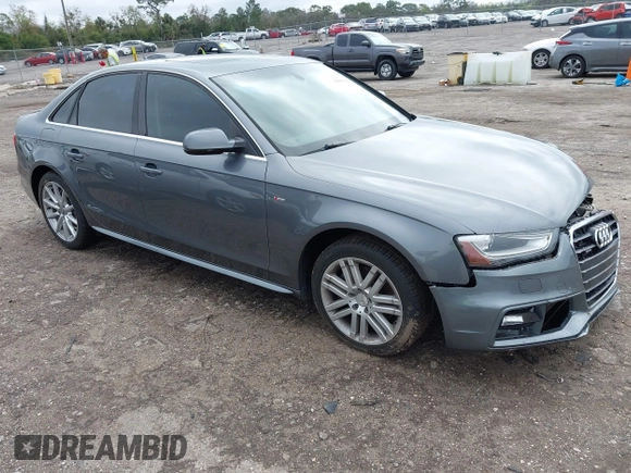 2014 Audi A4 Premium Plus with VIN WAUFFAFL7EA073770, listed as a IAAI auction lot 41655990 with 230,484 mi miles. Bid and sale history available at carsss.com. Image 1.