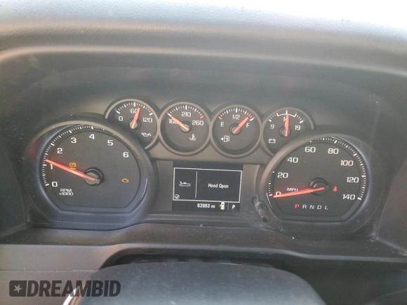 2020 Chevrolet Silverado 1500 Work Truck with VIN 1GCRWAEH4LZ315314, listed as a Copart auction lot 50679605 with 62,963 mi miles and Clean Title. Bid and sale history available at DreamBid. Image 9.