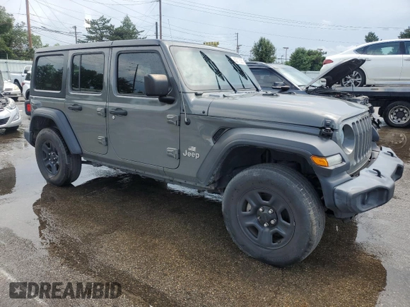 2020 Jeep Wrangler Unlimited Sport S z VIN 1C4HJXDN5LW155501, wystawiony jako Copart lot #63217835 z przebiegiem 80 662 mil mil oraz Czysty tytuł • Clean title. Historia ofert i sprzedaży dostępna na DreamBid. Obrazek 4.