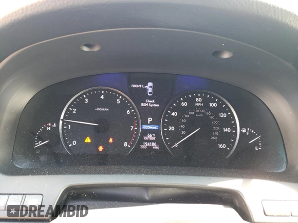 2015 Lexus LS 460 L with VIN JTHDL5EF7F5007136, listed as a Copart auction lot 51334974 with 194,186 mi miles and Salvage title. Bid and sale history available at DreamBid. Image 9.