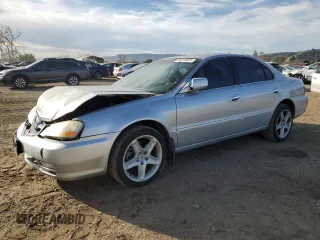 2003 Acura TL Type S w/Navigation System with VIN 19UUA569X3A074866, listed as a Copart auction lot 46319825 with 218,966 mi miles and Salvage Title. Bid and sale history available at carsss.com. Image 1.