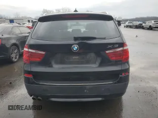 2012 BMW X3 28i with VIN 5UXWX5C50CL720703, listed as a Copart auction lot 46665185 with 143,541 mi miles and Salvage Title. Bid and sale history available at DreamBid. Image 6.