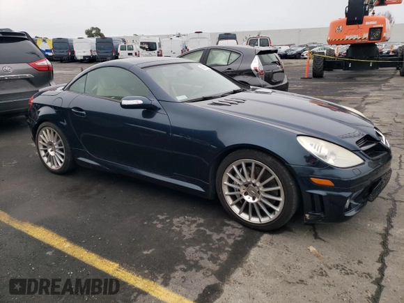 2006 Mercedes-Benz SLK-Class 5.5L AMG with VIN WDBWK73FX6F101788, listed as a Copart auction lot 86853414 with 51,995 mi miles and Salvage Title. Bid and sale history available at carsss.com. Image 4.