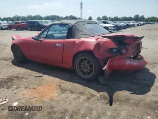 1993 Mazda MX-5 Miata z VIN JM1NA3511P0406871, wystawiony jako Copart lot #62239125 z przebiegiem 217 379 mil mil oraz Szkoda całkowita • Salvage title. Historia ofert i sprzedaży dostępna na DreamBid. Obrazek 2.
