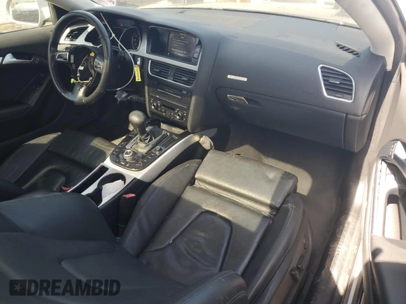 2011 Audi A5 Premium Plus with VIN WAULFAFR6BA034722, listed as a Copart auction lot 58052455 with 119,615 mi miles and Salvage title. Bid and sale history available at DreamBid. Image 8.