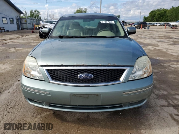 2006 Ford Five Hundred SEL с VIN 1FAFP24196G135181, выставлен на аукционе Copart как лот 57807965 с пробегом 168 929 миль миль и Списание • Salvage title. История ставок и продаж доступна на DreamBid. Изображение 5.