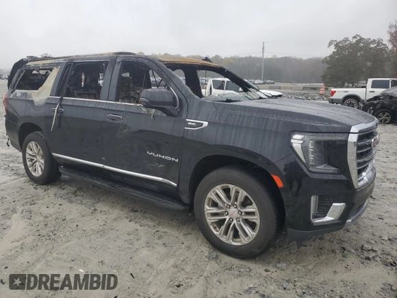 2021 GMC Yukon XL SLT with VIN 1GKS2GKD0MR429799, listed as a Copart auction lot 81524424 with 0 mi miles and Salvage Title. Bid and sale history available at carsss.com. Image 4.