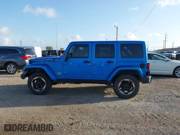 2014 Jeep Wrangler Unlimited Sahara with VIN 1C4HJWEG1EL188445, listed as a IAAI auction lot 42742737 with 79,948 mi miles and . Bid and sale history available at DreamBid. Image 14.