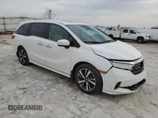 2024 Honda Odyssey Touring z VIN 5FNRL6H81RB063067, wystawiony jako Copart lot #49789175 z przebiegiem 16 581 mil mil oraz Szkoda całkowita • Salvage title. Historia ofert i sprzedaży dostępna na DreamBid. Obrazek 4.