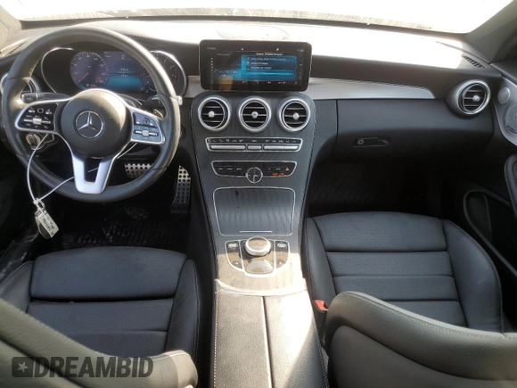 2021 Mercedes-Benz C 300 with VIN W1KWJ8EB9MG067523, listed as a Copart auction lot 74285704 with 20,563 mi miles and Salvage title. Bid and sale history available at DreamBid. Image 8.