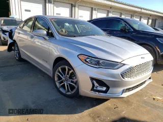 2019 Ford Fusion Hybrid Titanium with VIN 3FA6P0RUXKR106329, listed as a Copart auction lot 55557282 with 40,593 mi miles. Bid and sale history available at carsss.com. Image 1.