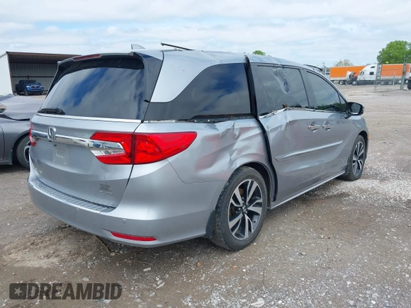 2018 Honda Odyssey Elite with VIN 5FNRL6H92JB004882, listed as a IAAI auction lot 41901028 with 160,889 mi miles and . Bid and sale history available at DreamBid. Image 4.