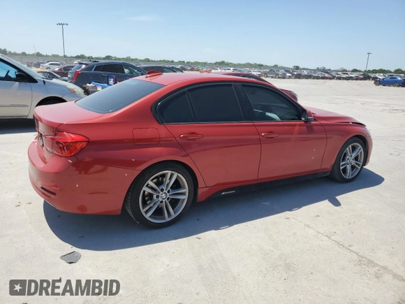 2016 BMW 3 Series 320i with VIN WBA8A9C53GK616475, listed as a Copart auction lot 52821085 with 112,313 mi miles and Salvage Title. Bid and sale history available at carsss.com. Image 3.