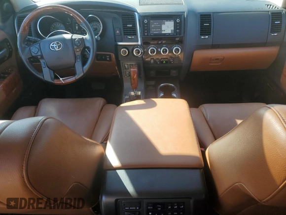 2019 Toyota Sequoia Platinum with VIN 5TDDY5G17KS166005, listed as a Copart auction lot 47090395 with 90,899 mi miles and Salvage Title. Bid and sale history available at carsss.com. Image 8.