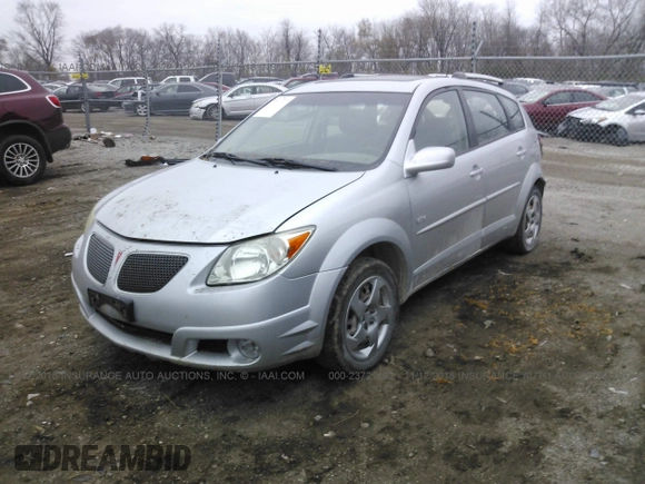 2005 Pontiac Vibe with VIN 5Y2SM63805Z418224, listed as a IAAI auction lot 41707286 with 206,559 mi miles. Bid and sale history available at carsss.com. Image 2.