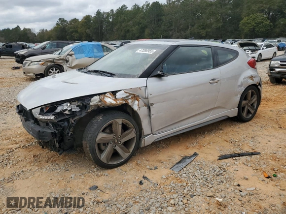 2014 Hyundai Veloster Turbo with VIN KMHTC6AE9EU207810, listed as a Copart auction lot 47288955 with 148,059 mi miles and Clean Title. Bid and sale history available at carsss.com. Image 1.