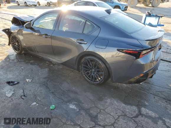2023 Lexus IS with VIN JTHAP1D20P5002277, listed as a Copart auction lot 43239005 with 25,654 mi miles and Salvage Title. Bid and sale history available at carsss.com. Image 2.