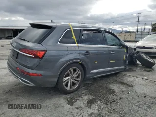 2021 Audi Q7 Premium Plus with VIN WA1LJAF78MD016265, listed as a Copart auction lot 47892535 with Not provided miles and Salvage title. Bid and sale history available at DreamBid. Image 3.